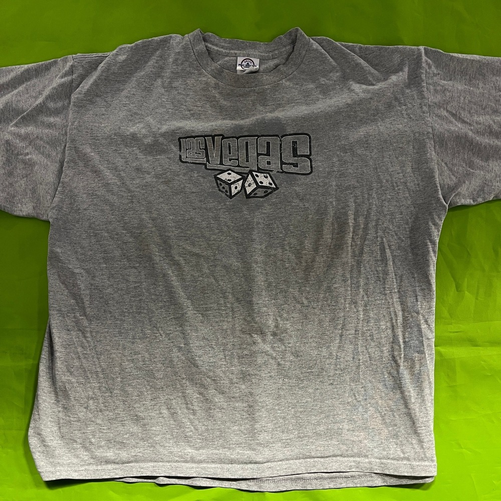Y2K Dice Las Vegas New York New York Hotel Casino Gray T-Shirt XL